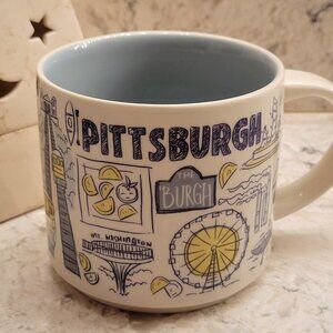 2018 STARBUCKS PITTSBURGH BEEN THERE ACROSS THE GLOBE 14 OZ COFFEE TEA MUG NEW